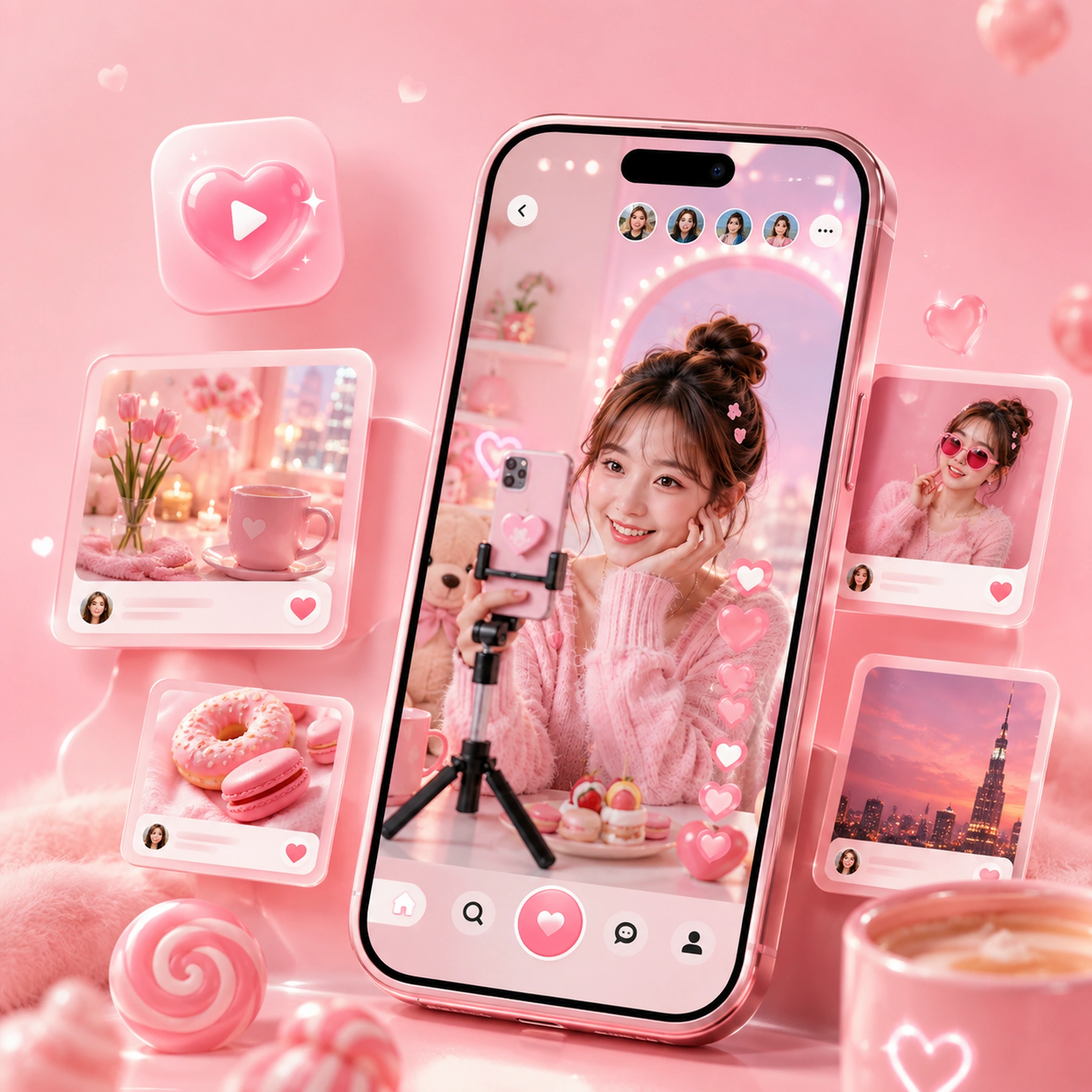 糖心vlog APP 多频道内容界面展示，APP多频道内容总览